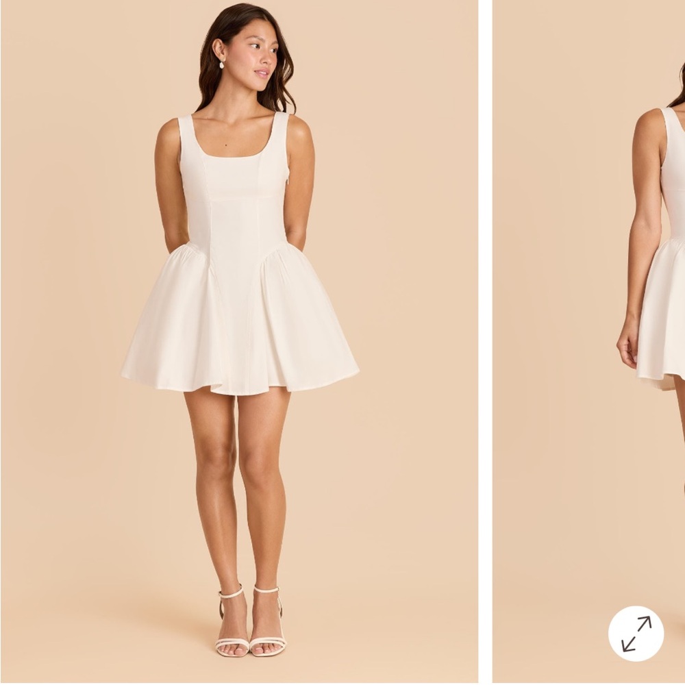 Birdy Grey Cream White Mini Dress